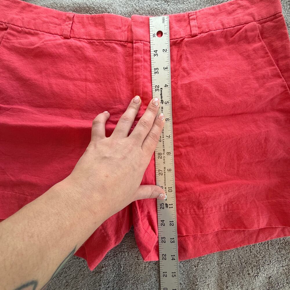Banana Republic Linen Shorts 4" inseam Mid-rise Summer Beachy Vacation Preppy - Picture 6 of 7